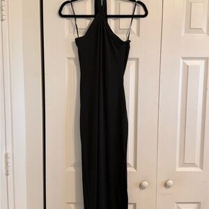 Forever 21 Black Halter Maxi Dress